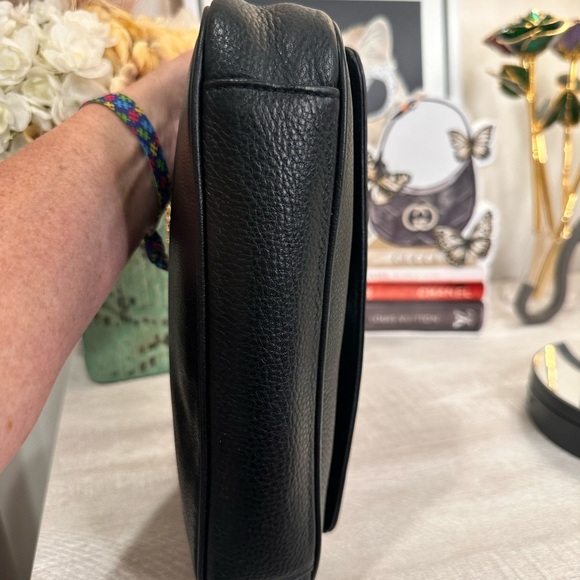 Michael Kors Jet Set Soft Black Leather Crossbody EUC - Picture 7 of 9